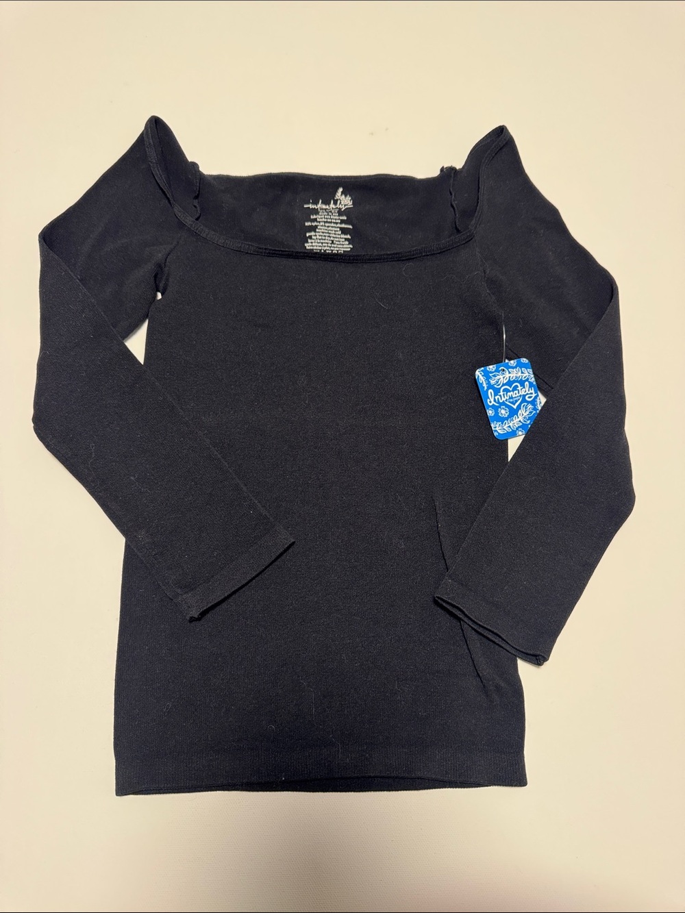 Free People Square Neck Long Sleeve Top size S New with Tags